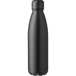 Butelka sportowa 750 ml z nadrukiem Twojego logo, materiał: pp, stal nierdzewna, silikon, stal, kolor: czarny