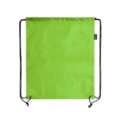 Worek ze sznurkiem RPET z nadrukiem Twojego logo, materiał: poliester, rpet, kolor: jasnozielony