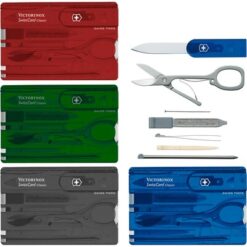 Narzędzie wielofunkcyjne Victorinox SwissCard Classic z nadrukiem Twojego logo, materiał: plastik, stal nierdzewna, stal, kolor: czarny