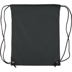 Worek ze sznurkiem z nadrukiem Twojego logo, materiał: poliester, kolor: czarny