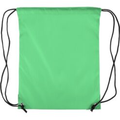 Worek ze sznurkiem z nadrukiem Twojego logo, materiał: poliester, kolor: jasnozielony