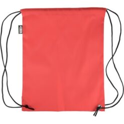 Worek ze sznurkiem z nadrukiem Twojego logo, materiał: poliester, rpet, kolor: czerwony