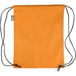 Worek ze sznurkiem z nadrukiem Twojego logo, materiał: poliester, rpet, kolor: pomarańczowy