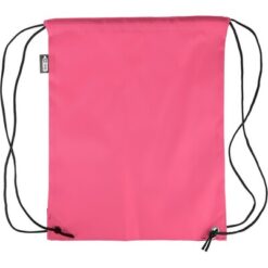 Worek ze sznurkiem z nadrukiem Twojego logo, materiał: poliester, rpet, kolor: różowy