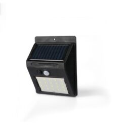 Solarna lampa ścienna z nadrukiem Twojego logo, materiał: metal, plastik, pp, pvc, silikon, kolor: czarny