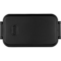 Pudełko śniadaniowe z nadrukiem Twojego logo, materiał: pp, silikon, kolor: czarny