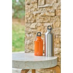 Butelka sportowa 400 ml z nadrukiem Twojego logo, materiał: metal, pp, stal nierdzewna, stal, kolor: pomarańczowy