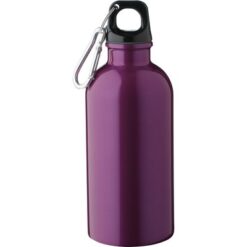 Butelka sportowa 400 ml z nadrukiem Twojego logo, materiał: metal, pp, stal nierdzewna, stal, kolor: fioletowy