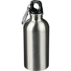 Butelka sportowa 400 ml z nadrukiem Twojego logo, materiał: metal, pp, stal nierdzewna, stal, kolor: srebrny