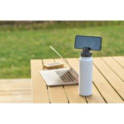 Butelka termiczna 800 ml z nadrukiem Twojego logo, materiał: pp, stal nierdzewna, stal, kolor: biały