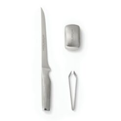 Zestaw do filetowania VINGA Hattasan z nadrukiem Twojego logo, materiał: stal nierdzewna, stal, kolor: szary