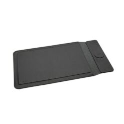 Pokrowiec na laptopa 15,6", magnetyczna ładowarka bezprzewodowa 15W Swiss Peak z nadrukiem Twojego logo, kolor: czarny