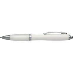 Długopis z nadrukiem Twojego logo, materiał: metal, plastik, rpet, kolor: biały