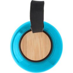 Butelka sportowa 500 ml RPET z nadrukiem Twojego logo, materiał: bambus, pp, silikon, kolor: niebieski