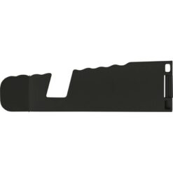 Składany stojak na telefon komórkowy lub tablet z nadrukiem Twojego logo, materiał: plastik, silikon, kolor: czarny