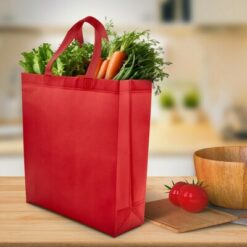 Torba na zakupy | Darragh z nadrukiem Twojego logo, materiał: non-woven, kolor: czerwony