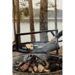 Patelnia grillowa 30 cm VINGA Monte Ardoise z nadrukiem Twojego logo, materiał: metal, kolor: czarny