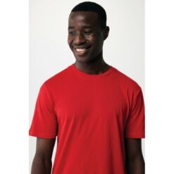 Lekka koszulka Iqoniq Sierra, bawełna z recyklingu z nadrukiem Twojego logo, materiał: bawełna, kolor: czerwony