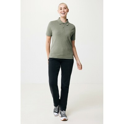 Koszulka polo z bawełny z recyklingu Iqoniq Yosemite z nadrukiem Twojego logo, materiał: bawełna, kolor: jasnozielony Koszulka polo z bawełny z recyklingu Iqoniq Yosemite z nadrukiem Twojego logo, materiał: bawełna, kolor: jasnozielony