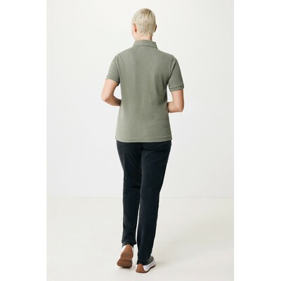 Koszulka polo z bawełny z recyklingu Iqoniq Yosemite z nadrukiem Twojego logo, materiał: bawełna, kolor: jasnozielony Koszulka polo z bawełny z recyklingu Iqoniq Yosemite z nadrukiem Twojego logo, materiał: bawełna, kolor: jasnozielony