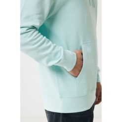 Lekka bluza z kapturem Iqoniq Rila, bawełna z recyklingu z nadrukiem Twojego logo, materiał: bawełna, kolor: zielony