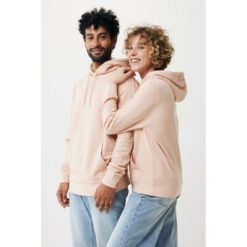 Lekka bluza z kapturem Iqoniq Rila, bawełna z recyklingu z nadrukiem Twojego logo, materiał: bawełna, kolor: czerwony