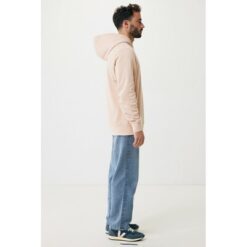 Bluza z kapturem i kieszeniami Iqoniq Yengo z bawełny z recyklingu z nadrukiem Twojego logo, materiał: bawełna, kolor: czerwony