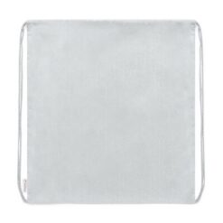 Worek ze sznurkiem z bawełny organicznej z nadrukiem Twojego logo, materiał: bawełna, kolor: biały