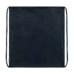 Worek ze sznurkiem z bawełny organicznej z nadrukiem Twojego logo, materiał: bawełna, kolor: czarny