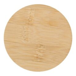 Świeczka zapachowa z nadrukiem Twojego logo, materiał: bambus, szkło, kolor: czarny