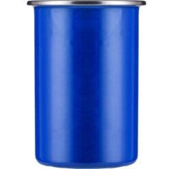 Emaliowany kubek 450 ml z nadrukiem Twojego logo, materiał: stal nierdzewna, stal, kolor: niebieski
