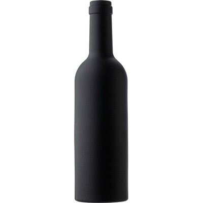 Zestaw do wina, 3 el. z nadrukiem Twojego logo, materiał: plastik, eva, stal nierdzewna, silikon, żelazo, stal, kolor: czarny Zestaw do wina, 3 el. z nadrukiem Twojego logo, materiał: plastik, eva, stal nierdzewna, silikon, żelazo, stal, kolor: czarny