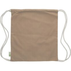 Worek ze sznurkiem z bawełny z nadrukiem Twojego logo, materiał: bawełna, kolor: khaki