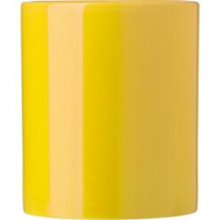 Kubek ceramiczny 300 ml z nadrukiem Twojego logo, materiał: ceramika, kolor: żółty