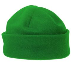Czapka zimowa z nadrukiem Twojego logo, materiał: polar, kolor: zielony