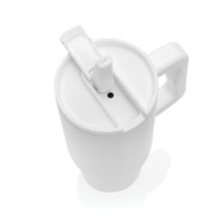 Kubek termiczny 900 ml z nadrukiem Twojego logo, materiał: pp, stal nierdzewna, stal, kolor: biały