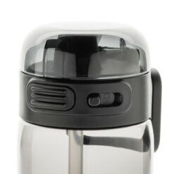 Butelka sportowa 800 ml z nadrukiem Twojego logo, materiał: pp, rpet, kolor: czarny