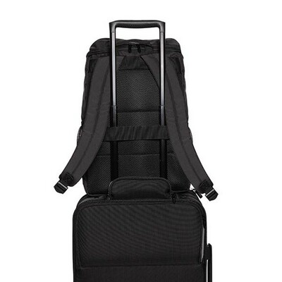 Plecak na laptopa 15" Swiss Peak AWARE™ RPET z nadrukiem Twojego logo, materiał: rpet, kolor: czarny Plecak na laptopa 15" Swiss Peak AWARE™ RPET z nadrukiem Twojego logo, materiał: rpet, kolor: czarny