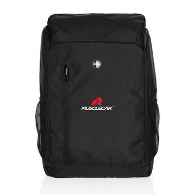 Plecak na laptopa 15" Swiss Peak AWARE™ RPET z nadrukiem Twojego logo, materiał: rpet, kolor: czarny Plecak na laptopa 15" Swiss Peak AWARE™ RPET z nadrukiem Twojego logo, materiał: rpet, kolor: czarny