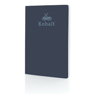 Notatnik A5 z nadrukiem Twojego logo, materiał: papier, kolor: niebieski Notatnik A5 z nadrukiem Twojego logo, materiał: papier, kolor: niebieski