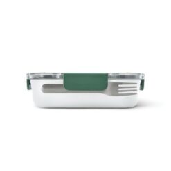 Lunchbox, pudełko śniadaniowe Black+Blum z nadrukiem Twojego logo, materiał: pp, tritan, kolor: zielony