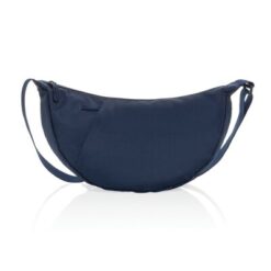 Saszetka zapinana w pasie Crescent XL Aware™ RPET z nadrukiem Twojego logo, materiał: rpet, kolor: granatowy