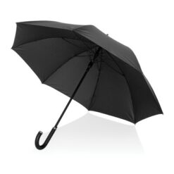 Parasol automatyczny 25" Swiss Peak Vero Aware™ z nadrukiem Twojego logo, materiał: włókno szklane, rpet, kolor: czarny