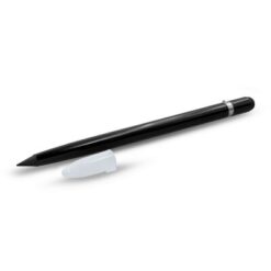 "Wieczny" ołówek, touch pen | Evald z nadrukiem Twojego logo, materiał: aluminium, kolor: czarny