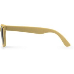 Okulary przeciwsłoneczne z PC z recyklingu z nadrukiem Twojego logo, materiał: metal, plastik, kolor: żółty
