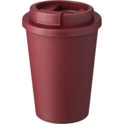 Kubek podróżny 350 ml z nadrukiem Twojego logo, materiał: pp, silikon, kolor: burgund