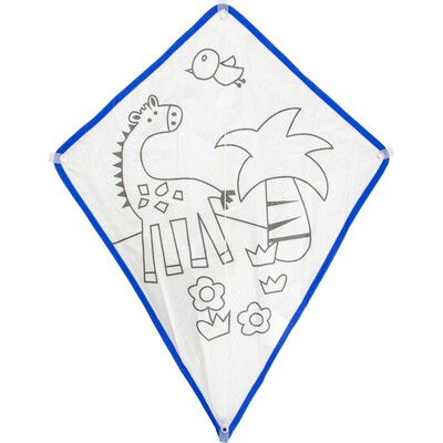 Latawiec do kolorowania, flamastry z nadrukiem Twojego logo, materiał: poliester, kolor: granatowy Latawiec do kolorowania, flamastry z nadrukiem Twojego logo, materiał: poliester, kolor: granatowy