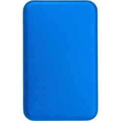 Power bank 4000 mAh z ładowarką słoneczną z nadrukiem Twojego logo, materiał: metal, kolor: niebieski