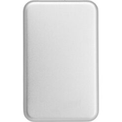 Power bank 4000 mAh z ładowarką słoneczną z nadrukiem Twojego logo, materiał: metal, kolor: srebrny