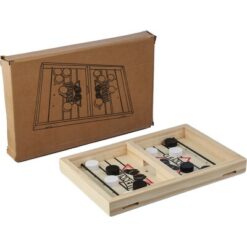 Drewniana gra zręcznościowa z nadrukiem Twojego logo, materiał: drewno, kolor: brązowy